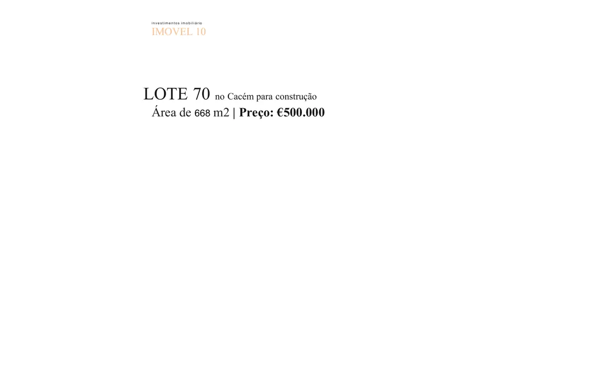 Lote 70 · Cacém